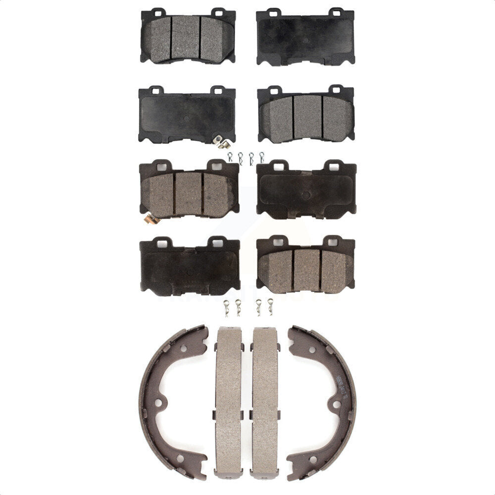 [Avant + Arrière] Kit de plaquette (céramique) de frein pour Infiniti Q50 M37 QX70 Q70 Q70L M56 FX50 INFINITI KTN-100532 par Transit Auto