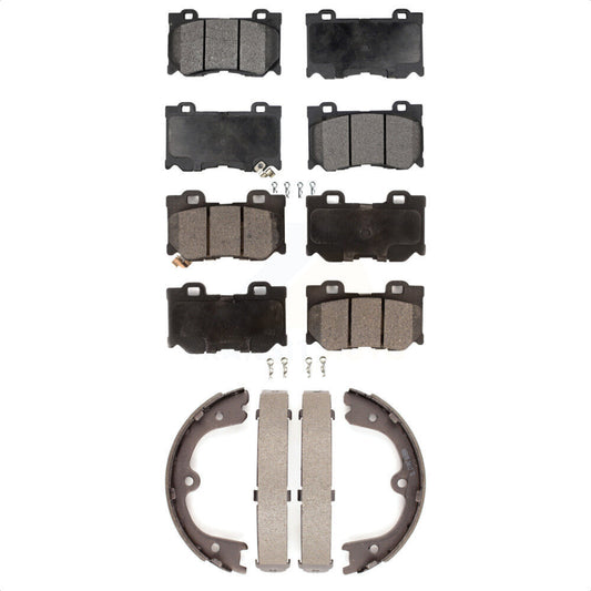 [Avant + Arrière] Kit de plaquette (céramique) de frein pour Infiniti Q50 M37 QX70 Q70 Q70L M56 FX50 INFINITI KTN-100532 par Transit Auto