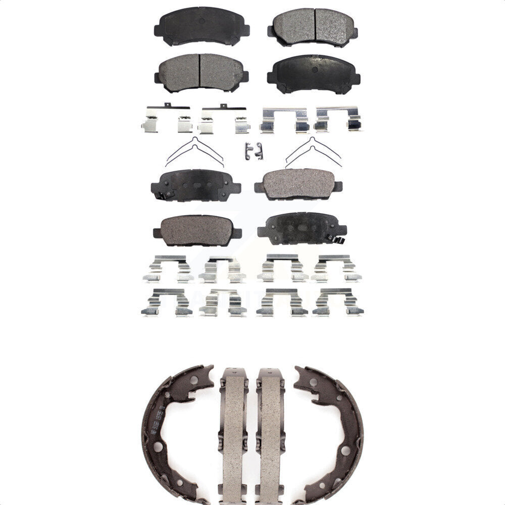 [Avant + Arrière] Kit de plaquette (céramique) de frein pour Nissan Rogue Sentra Juke Select KTN-100537