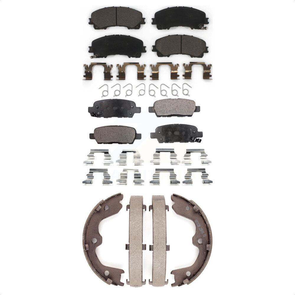 [Avant + Arrière] Kit de plaquette (céramique) de frein pour 2016-2017 INFINITI QX50 KTN-100548