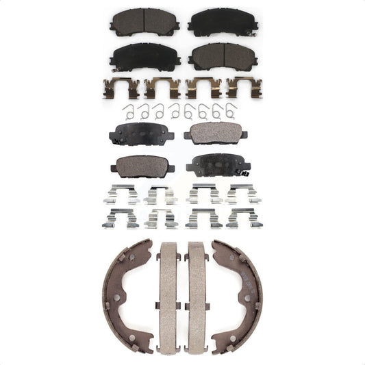 [Avant + Arrière] Kit de plaquette (céramique) de frein pour 2016-2017 INFINITI QX50 KTN-100548