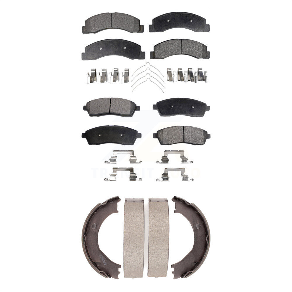 [Avant + Arrière] Kit de plaquette (céramique) de frein pour Ford F-250 Super Duty F-350 Excursion KTN-100557