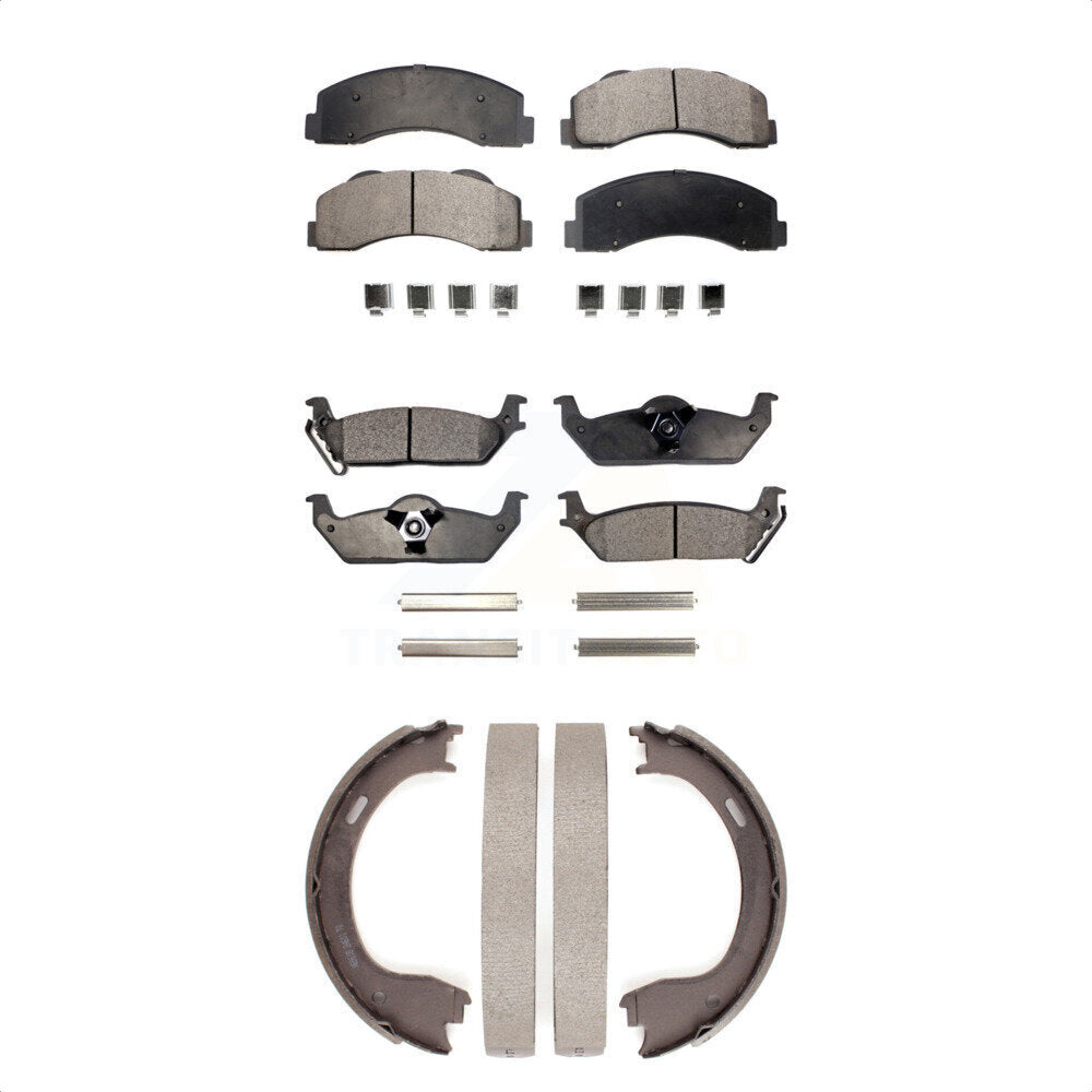 [Avant + Arrière] Kit de plaquette (céramique) de frein pour 2010-2011 Ford F-150 KTN-100565
