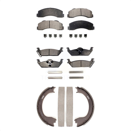 [Avant + Arrière] Kit de plaquette (céramique) de frein pour 2010-2011 Ford F-150 KTN-100565