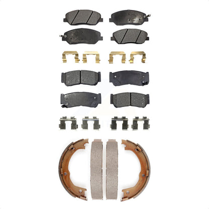 [Avant + Arrière] Kit de plaquette (céramique) de frein pour 2007-2009 Hyundai Santa Fe KTN-100568