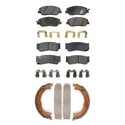 [Avant + Arrière] Kit de plaquette (céramique) de frein pour 2007-2009 Hyundai Santa Fe KTN-100568