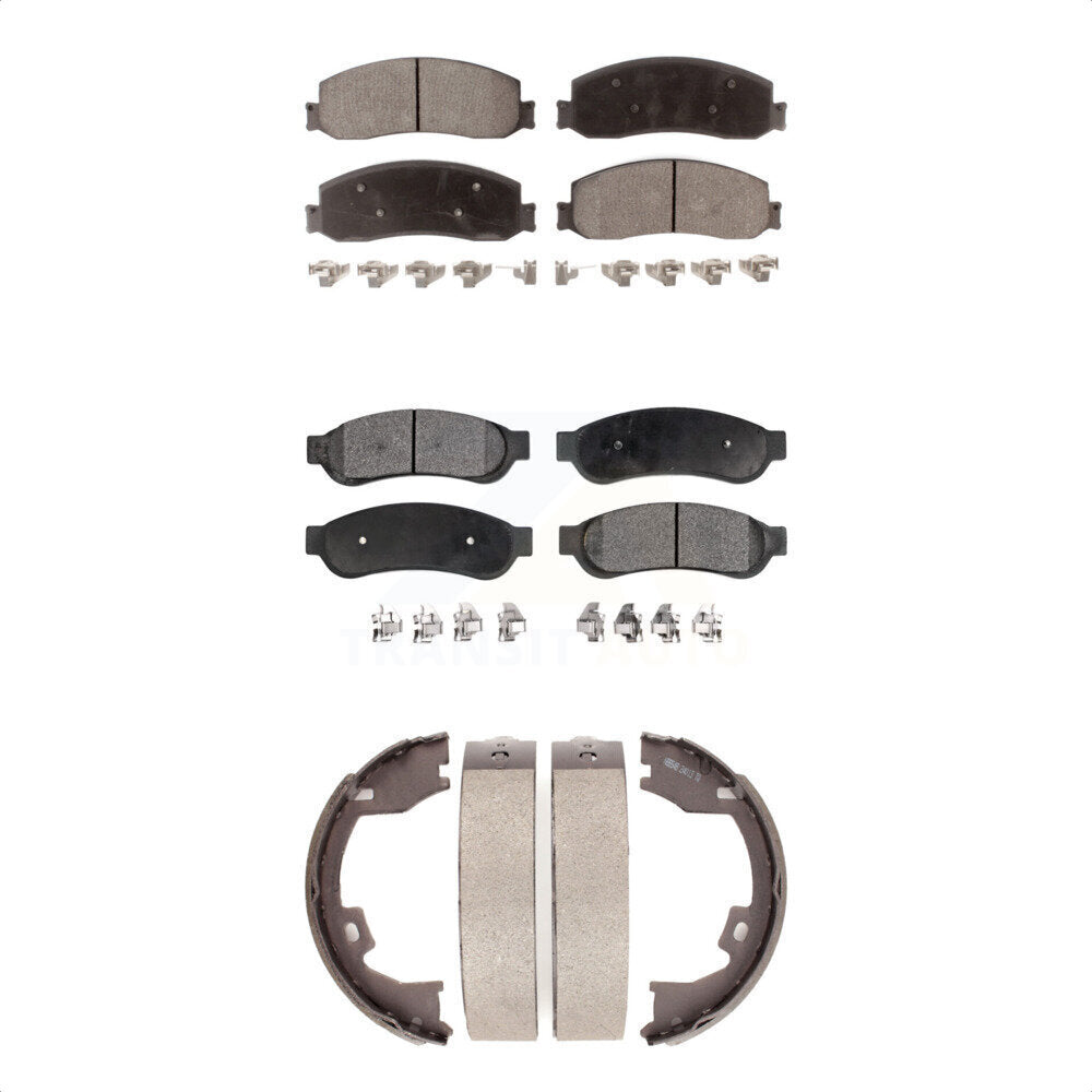 [Avant + Arrière] Kit de plaquette (céramique) de frein pour Ford F-350 Super Duty F-250 KTN-100571
