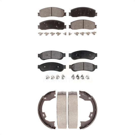 [Avant + Arrière] Kit de plaquette (céramique) de frein pour Ford F-350 Super Duty F-250 KTN-100571