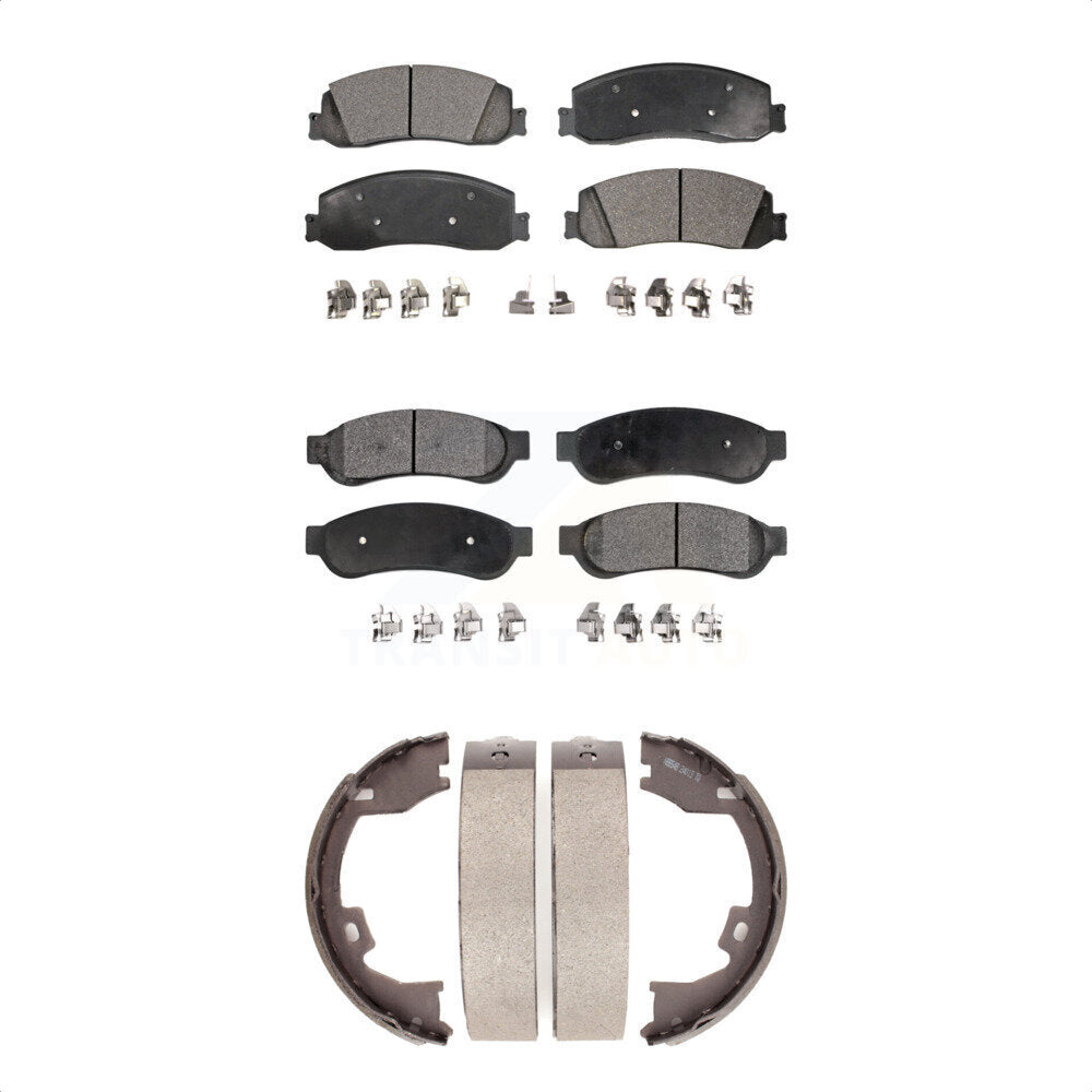 [Avant + Arrière] Kit de plaquette (céramique) de frein pour Ford F-250 Super Duty F-350 F-450 KTN-100572