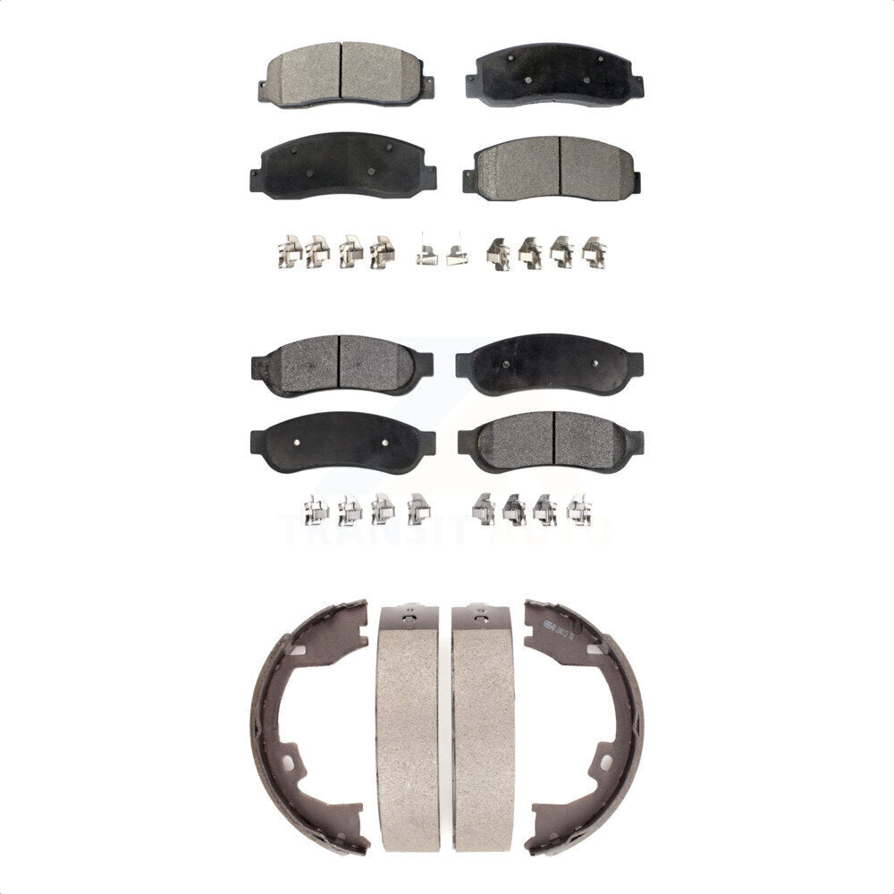 [Avant + Arrière] Kit de plaquette (céramique) de frein pour Ford F-250 Super Duty F-350 F-450 KTN-100574