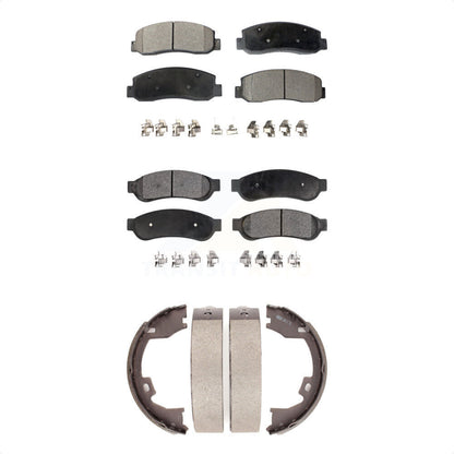 [Avant + Arrière] Kit de plaquette (céramique) de frein pour Ford F-250 Super Duty F-350 F-450 KTN-100574