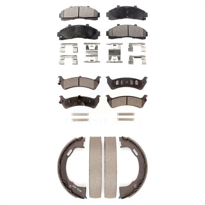 [Avant + Arrière] Kit de plaquette (céramique) de frein pour Ford Ranger Explorer Mercury Mountaineer KTN-100579 par Transit Auto
