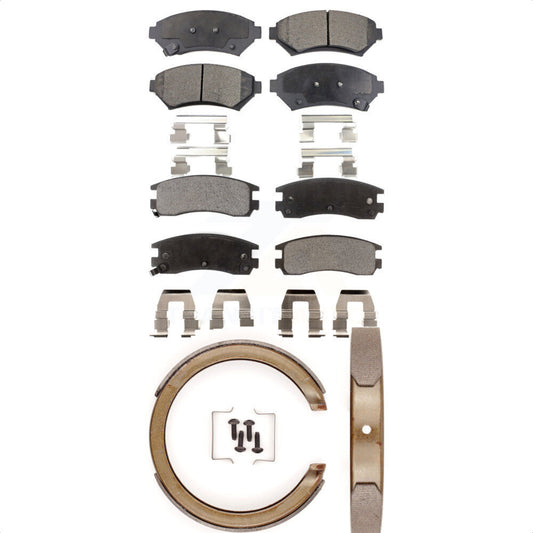 [Avant + Arrière] Kit de plaquette (céramique) de frein pour Chevrolet Impala Buick Pontiac Grand Prix Monte Carlo Century Regal Venture Oldsmobile Intrigue Montana Trans Sport KTN-100592