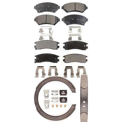 [Avant + Arrière] Kit de plaquette (céramique) de frein pour 2002-2004 Pontiac Montana FWD avec Disc rear brakes KTN-100596 par Transit Auto