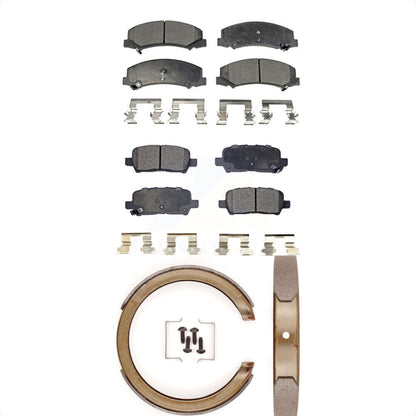 [Avant + Arrière] Kit de plaquette (céramique) de frein pour 2010 Chevrolet Impala sans Drum In Hat KTN-100598