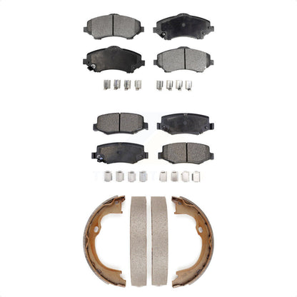 [Avant + Arrière] Kit de plaquette (céramique) de frein pour Jeep Wrangler Liberty Dodge Nitro JK KTN-100599 par Transit Auto