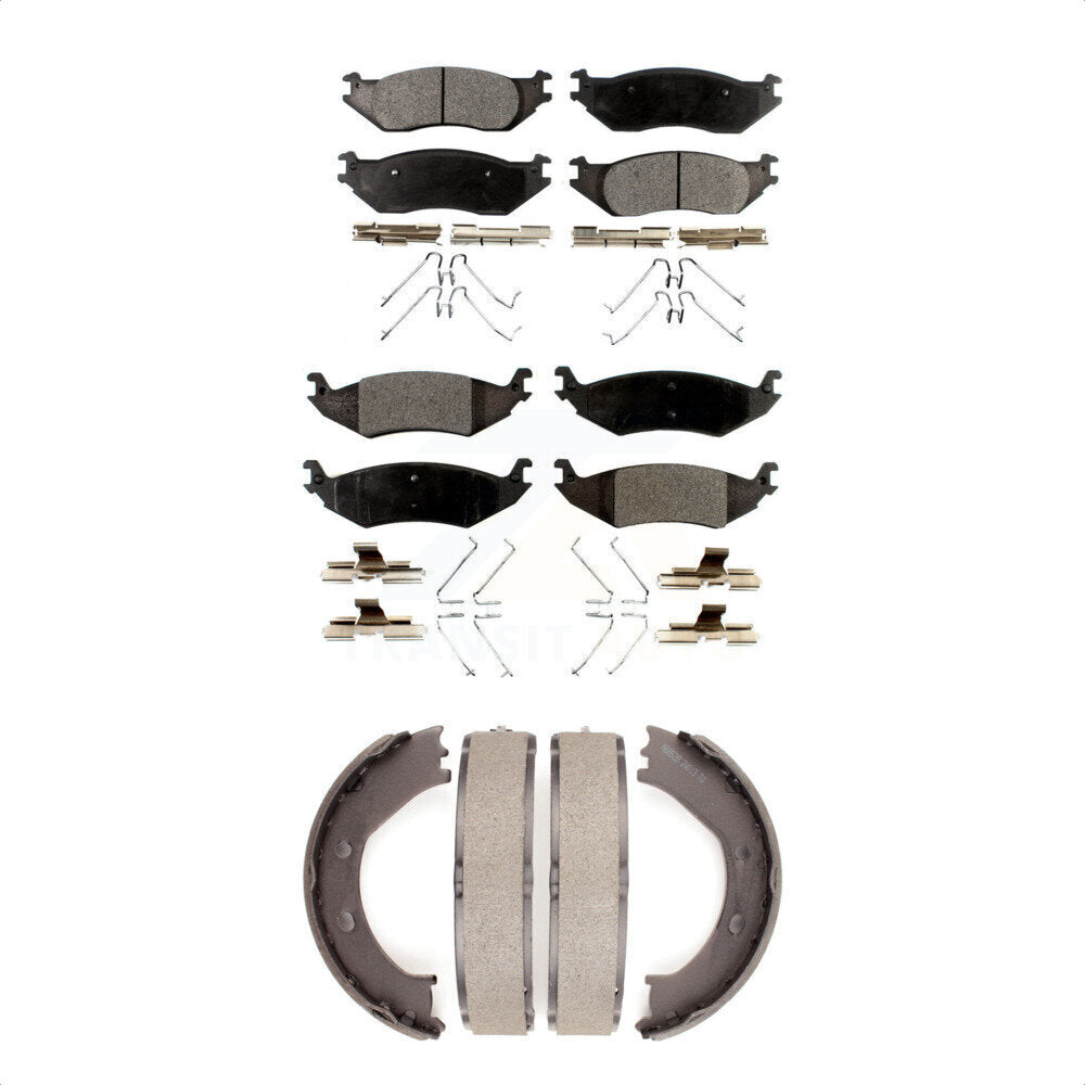 [Avant + Arrière] Kit de plaquette (céramique) de frein pour Ford E-150 Club Wagon KTN-100606