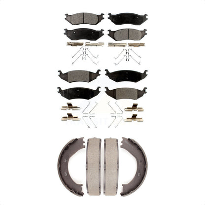 [Avant + Arrière] Kit de plaquette (céramique) de frein pour Ford E-150 Club Wagon KTN-100606