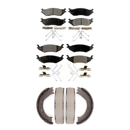 [Avant + Arrière] Kit de plaquette (céramique) de frein pour Ford E-150 Club Wagon KTN-100606