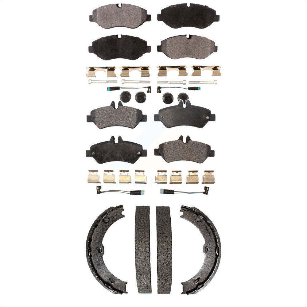 [Avant + Arrière] Kit de plaquette (céramique) de frein pour Sprinter 2500 Mercedes-Benz Freightliner Dodge KTN-100612