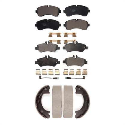 [Avant + Arrière] Kit de plaquette (céramique) de frein pour 2014 Mercedes-Benz Sprinter 3500 avec Vented Rotor KTN-100613 par Transit Auto