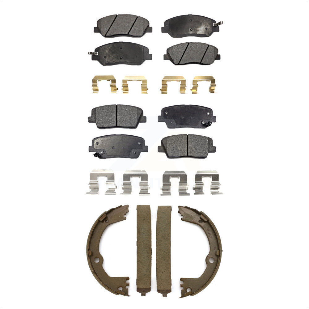 [Avant + Arrière] Kit de plaquette (céramique) de frein pour Hyundai Santa Fe XL 3.3L KTN-100619 par Transit Auto