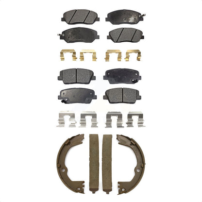 [Avant + Arrière] Kit de plaquette (céramique) de frein pour Hyundai Santa Fe XL 3.3L KTN-100619 par Transit Auto