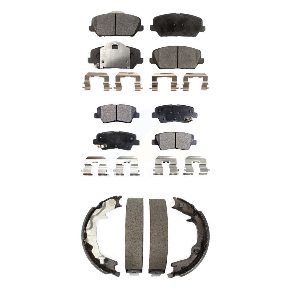 [Avant + Arrière] Kit de plaquette (céramique) de frein pour 2014 Kia Forte Koup KTN-100630