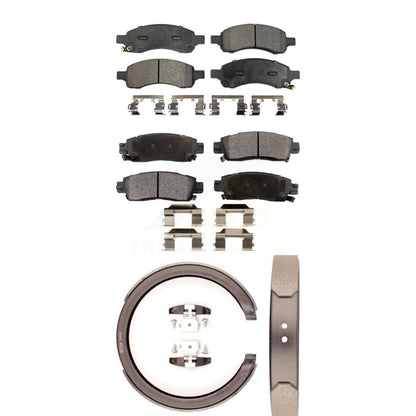 [Avant + Arrière] Kit de plaquette (céramique) de frein pour Chevrolet Trailblazer GMC Envoy EXT XL Buick Rainier Saab 9-7x Isuzu Ascender KTN-100639