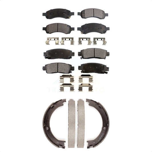 [Avant + Arrière] Kit de plaquette (céramique) de frein pour Chevrolet Traverse GMC Acadia Buick Enclave Saturn Outlook Limited KTN-100640