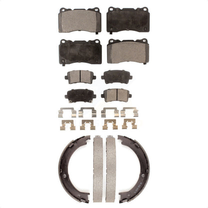 [Avant + Arrière] Kit de plaquette (céramique) de frein pour 2014-2019 Cadillac XTS sans Heavy Duty Brakes KTN-100642