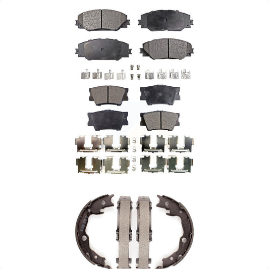 [Avant + Arrière] Kit de plaquette (céramique) de frein pour Toyota RAV4 Matrix Pontiac Vibe KTN-100649 par Transit Auto