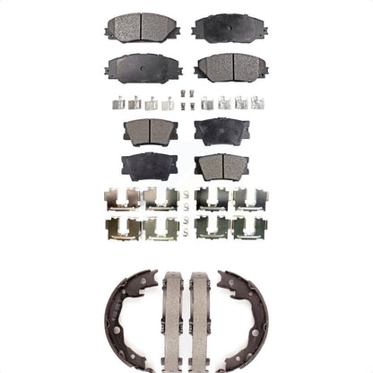 [Avant + Arrière] Kit de plaquette (céramique) de frein pour Toyota RAV4 Matrix Pontiac Vibe KTN-100649