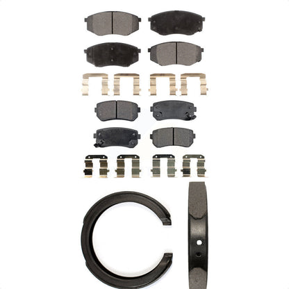 [Avant + Arrière] Kit de plaquette (céramique) de frein pour 2011 Kia Sportage FWD KTN-100655