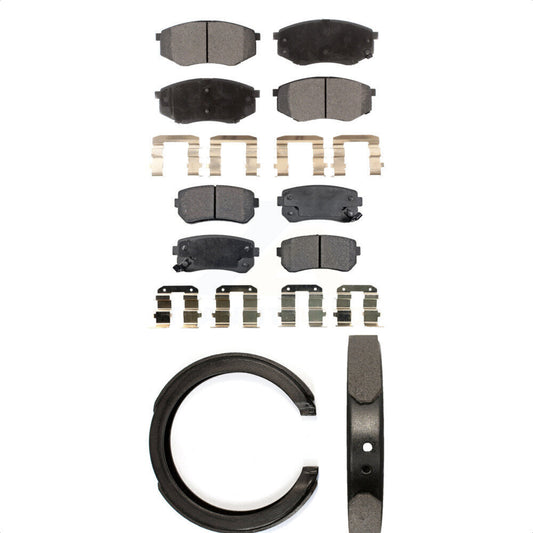 [Avant + Arrière] Kit de plaquette (céramique) de frein pour 2011 Kia Sportage FWD KTN-100655