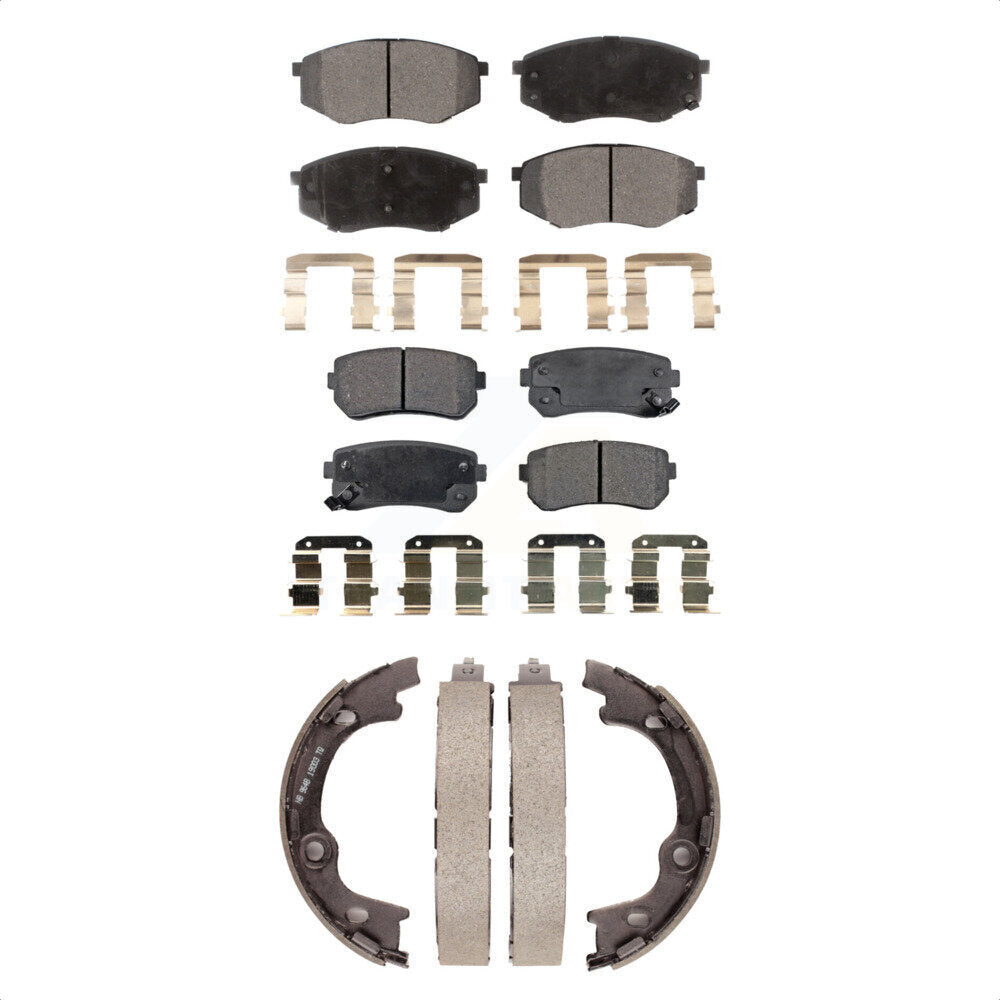 [Avant + Arrière] Kit de plaquette (céramique) de frein pour 2010-2012 Hyundai Tucson FWD KTN-100656