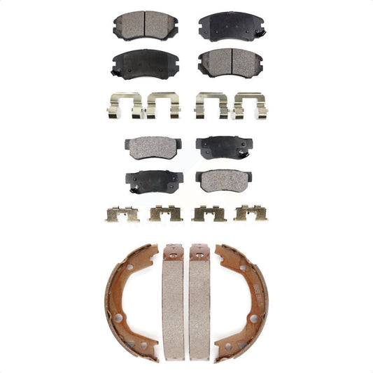 [Avant + Arrière] Kit de plaquette (céramique) de frein pour Hyundai Elantra Sonata Kia Sportage Tucson Optima KTN-100657