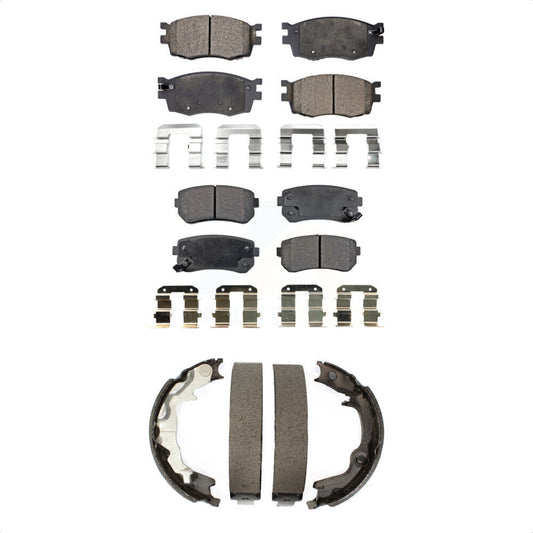 [Avant + Arrière] Kit de plaquette (céramique) de frein pour 2006-2007 Hyundai Accent Kia Rio Rio5 KTN-100660