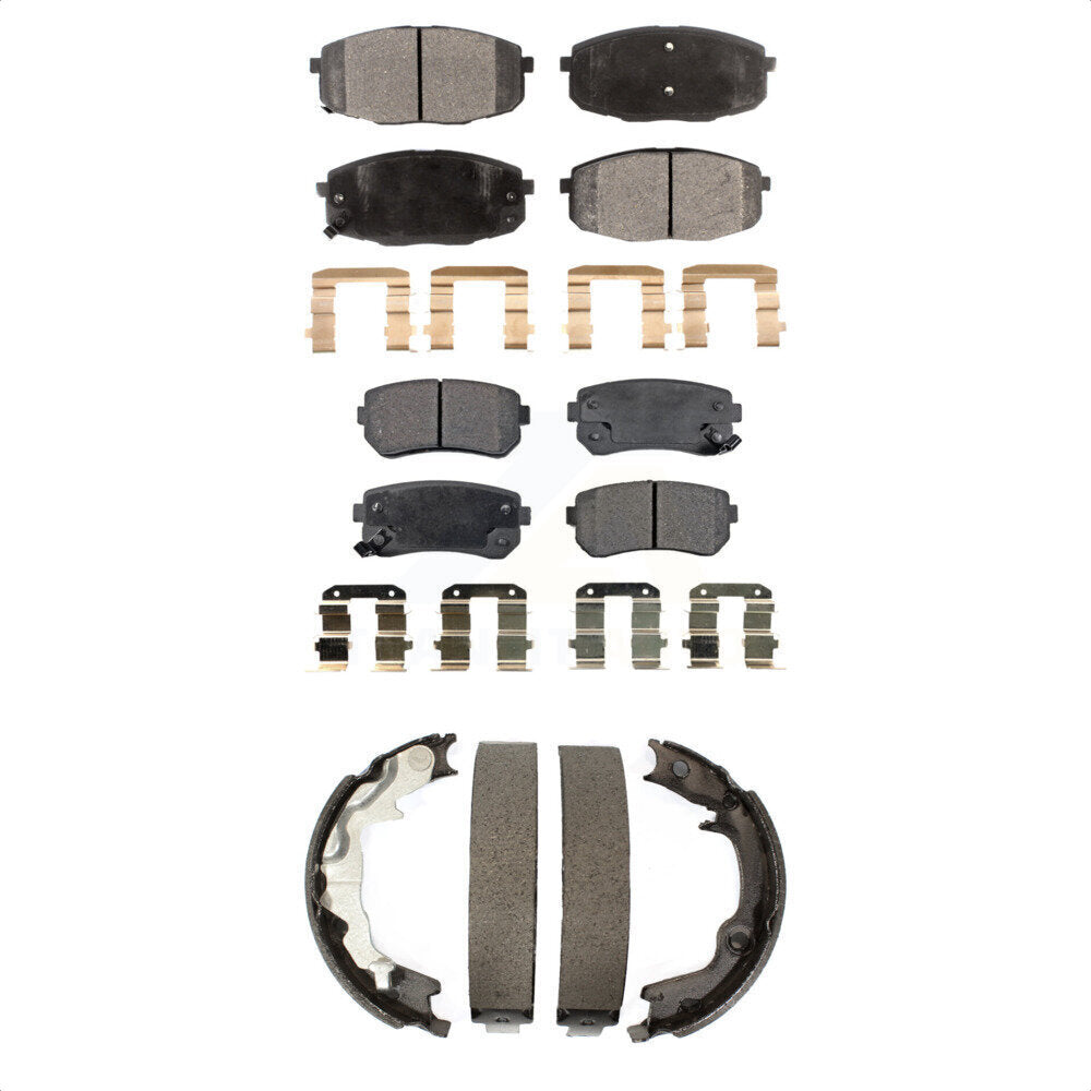 [Avant + Arrière] Kit de plaquette (céramique) de frein pour 2010-2013 Kia Forte Koup KTN-100661