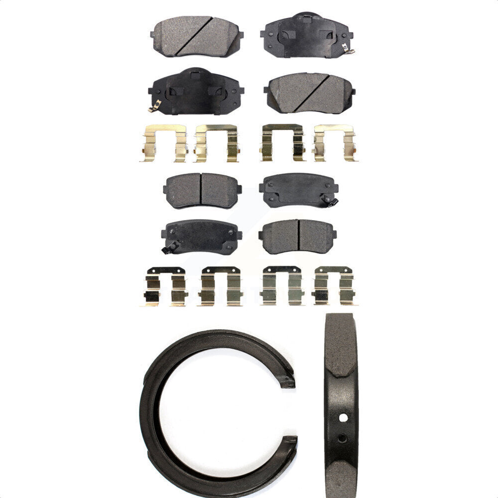 [Avant + Arrière] Kit de plaquette (céramique) de frein pour 2012-2013 Kia Sportage FWD KTN-100662
