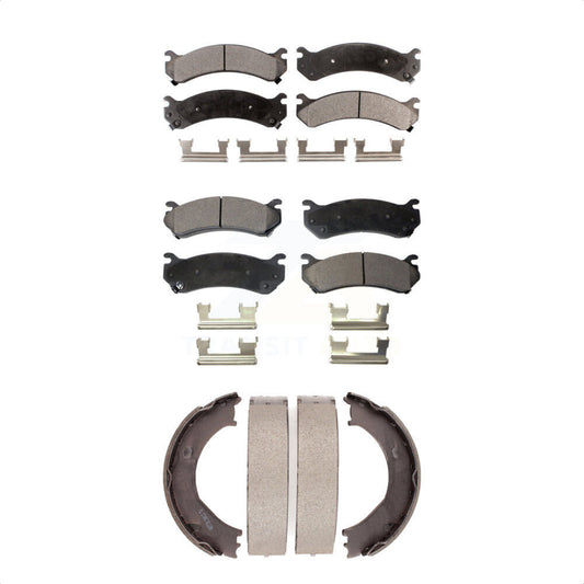 [Avant + Arrière] Kit de plaquette (céramique) de frein pour Chevrolet Silverado 2500 HD GMC Sierra 3500 Hummer H2 Classic 1500 Suburban Yukon XL Avalanche KTN-100664