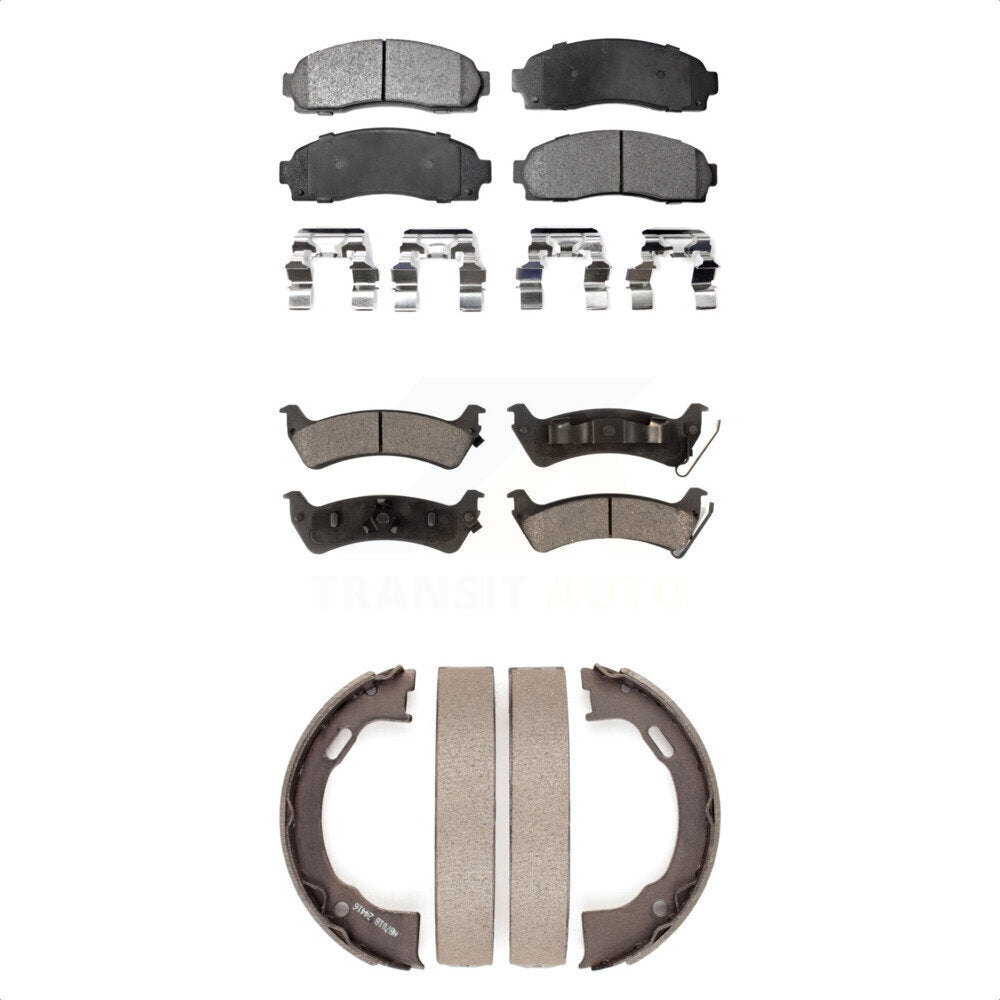 [Avant + Arrière] Kit de plaquette (céramique) de frein pour Ford Explorer Sport Trac KTN-100682 par Transit Auto