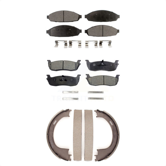 [Avant + Arrière] Kit de plaquette (céramique) de frein pour 2003-2010 Lincoln Town Car Limousine KTN-100685