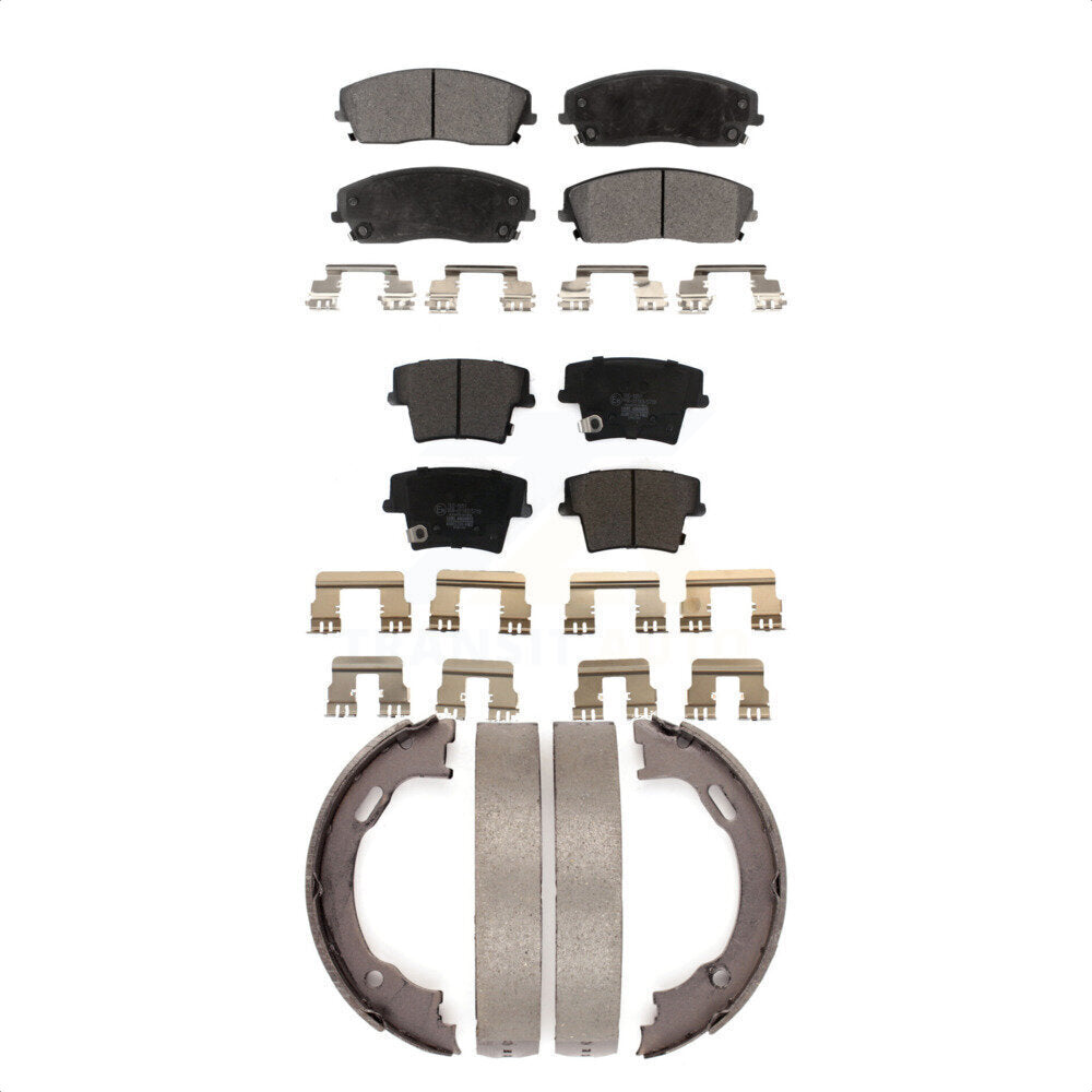 [Avant + Arrière] Kit de plaquette (céramique) de frein pour Dodge Charger Chrysler 300 Challenger Magnum KTN-100695 par Transit Auto