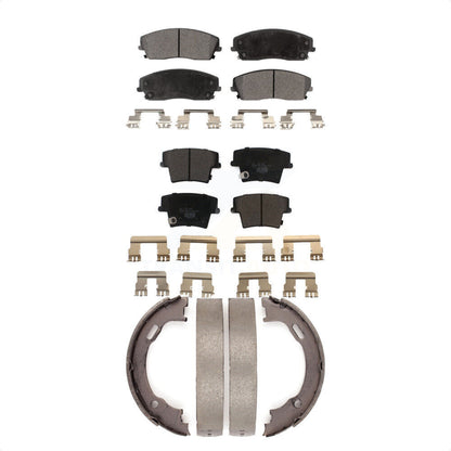 [Avant + Arrière] Kit de plaquette (céramique) de frein pour Dodge Charger Chrysler 300 Challenger Magnum KTN-100695 par Transit Auto