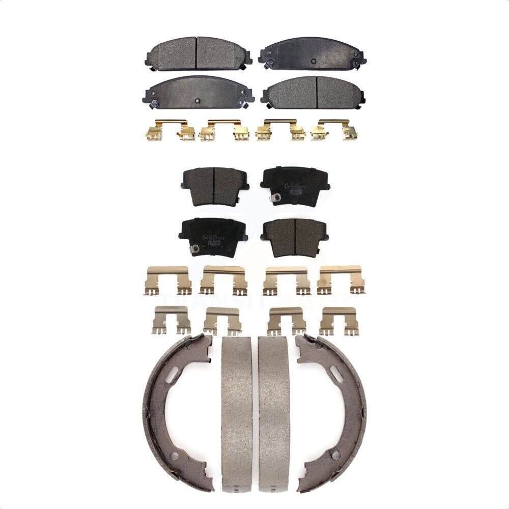 [Avant + Arrière] Kit de plaquette (céramique) de frein pour Dodge Charger Chrysler 300 Challenger Magnum KTN-100696 par Transit Auto
