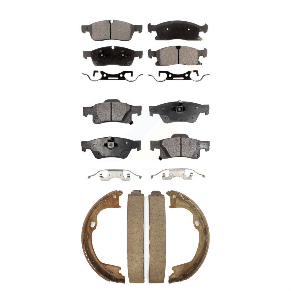 [Avant + Arrière] Kit de plaquette (céramique) de frein pour Jeep Grand Cherokee Dodge Durango WK KTN-100701
