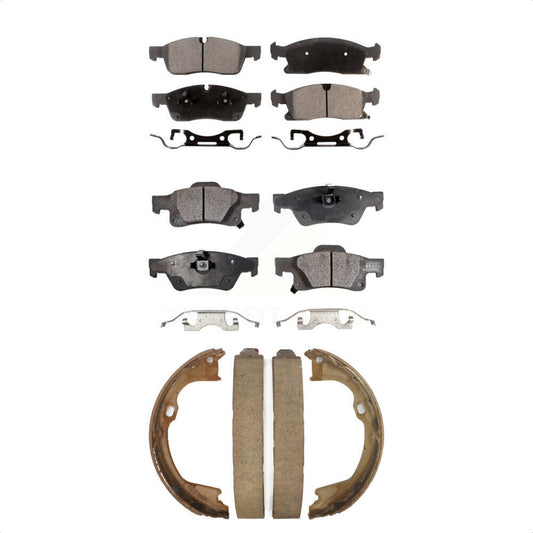 [Avant + Arrière] Kit de plaquette (céramique) de frein pour Jeep Grand Cherokee Dodge Durango WK KTN-100701
