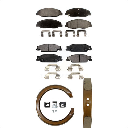 [Avant + Arrière] Kit de plaquette (céramique) de frein pour Cadillac STS avec Base Brakes KTN-100703