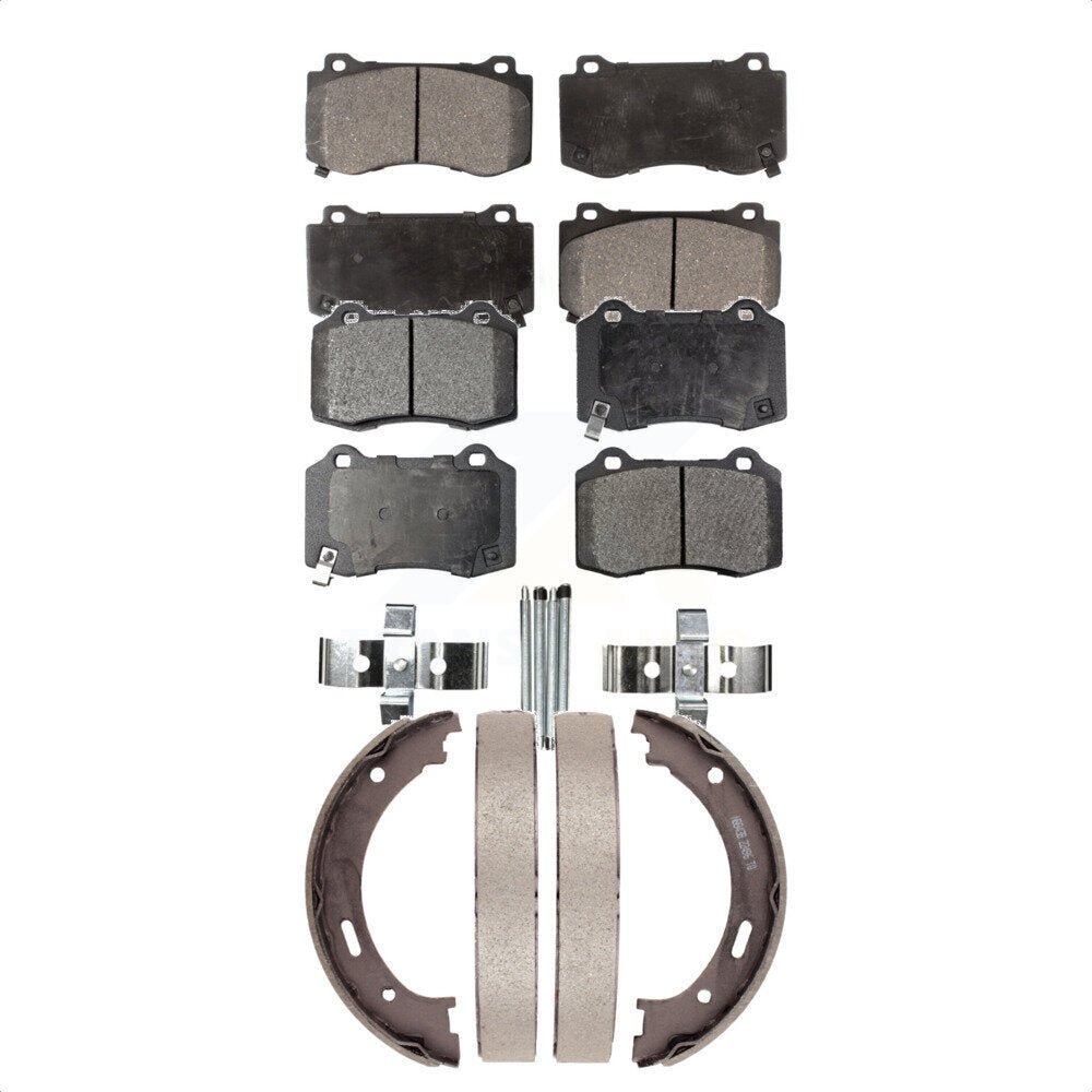[Avant + Arrière] Kit de plaquette (céramique) de frein pour 2006-2010 Jeep Grand Cherokee SRT8 KTN-100705